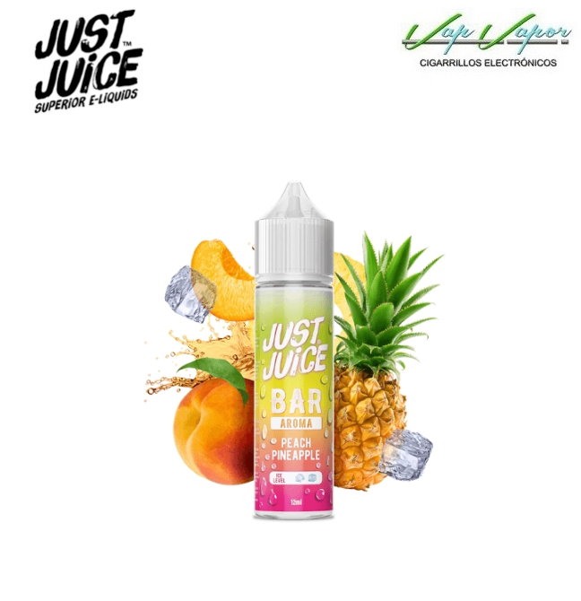 AROMA Peach Pineapple (Melocotón, Piña) 12ml Longfill (en botella de 60ml) Just Juice Bar