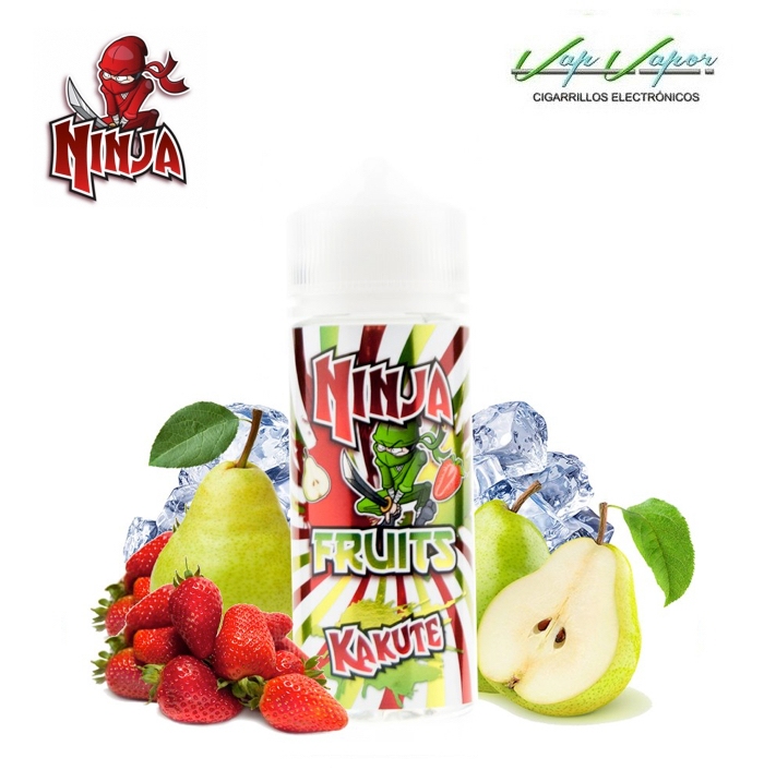 Kakute Ninja Fruits 100ml(0mg) Pear, Strawberry, Freshness