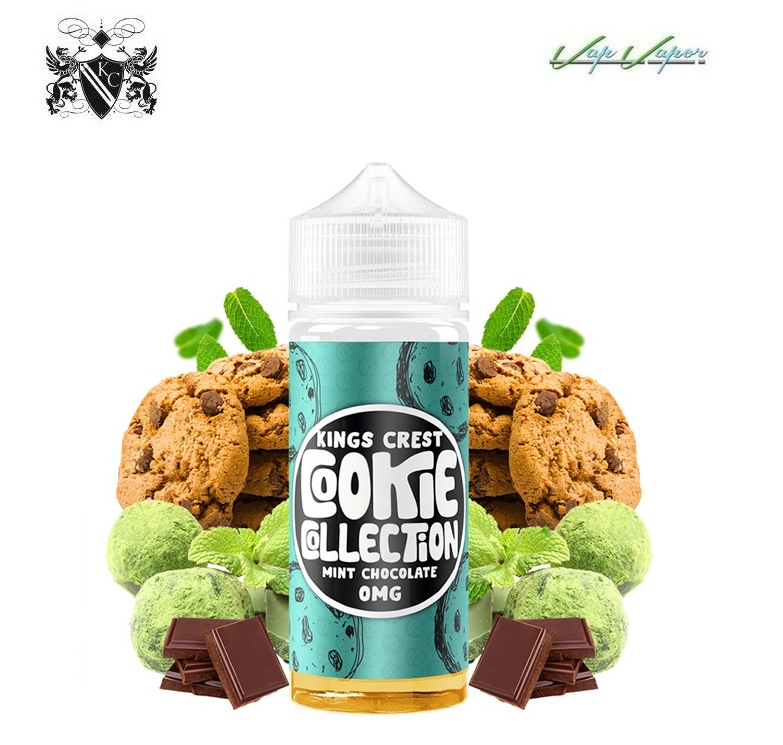 OFERTA!! Mint Chocolate 100ml 0mg (70%VG/30%PG) Kings Crest Cookie Collection (Galleta, Chocolate y Menta)