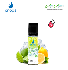 CONCENTRATE DROPS All in Lemon Lime ICE 10ml (to make 60ml) with 3mg/10mg/20mg nicotine Bar Juice 