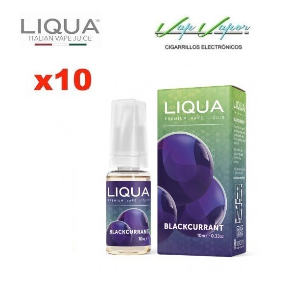 Pack 10 - Liqua - Blackcurrant (Grosella Negra) 10ml