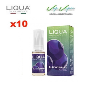 Pack 10 - Liqua - Blackcurrant (Grosella Negra) 10ml