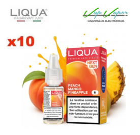 OFERTA!!! Pack 10 Liqua - Peach Mango Pineapple (6mg/12mg)