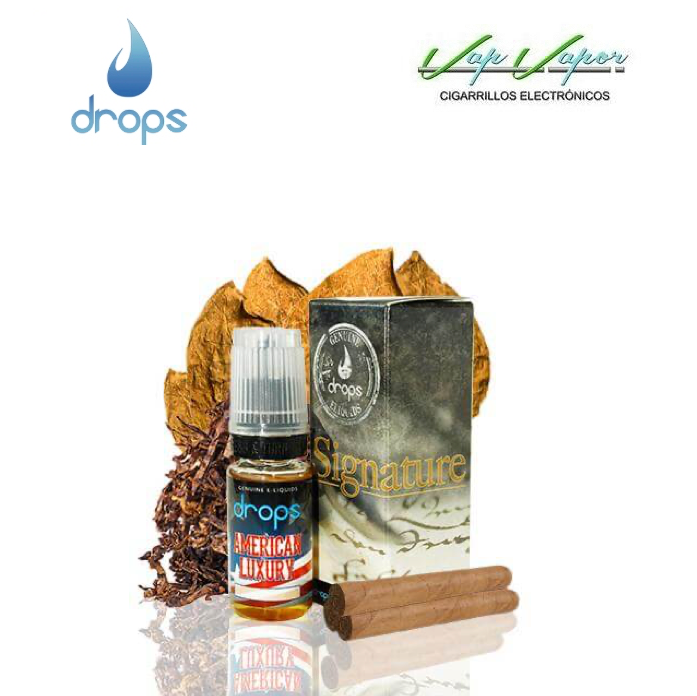 DROPS American Luxury 10ml American Tobacco (0mg/ 3mg/ 6mg/ 12mg/ 18mg)