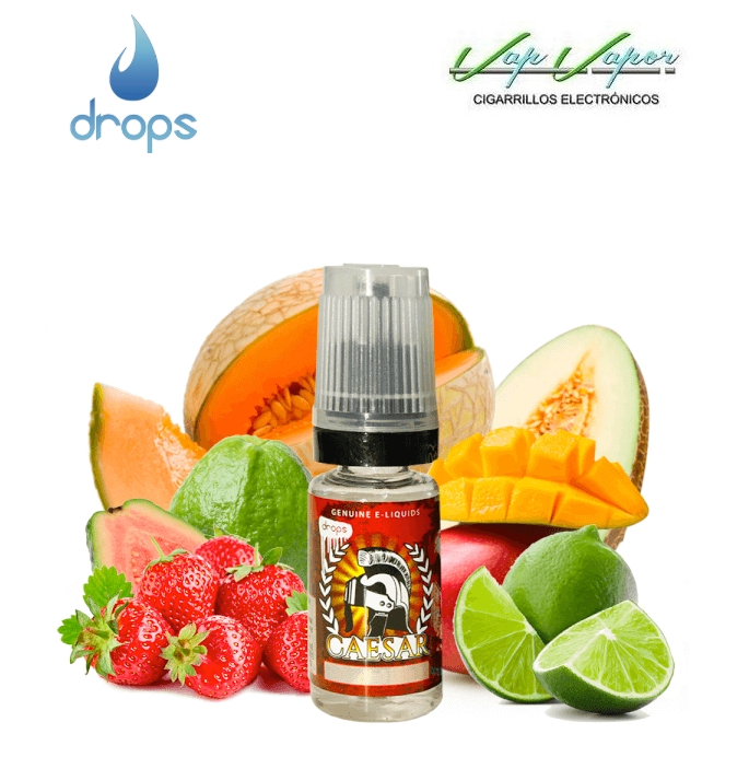 DROPS Caesar 10ml (0mg/ 3mg/ 6mg/ 12mg/ 18mg) melón, mango, lima, fresa, guayaba