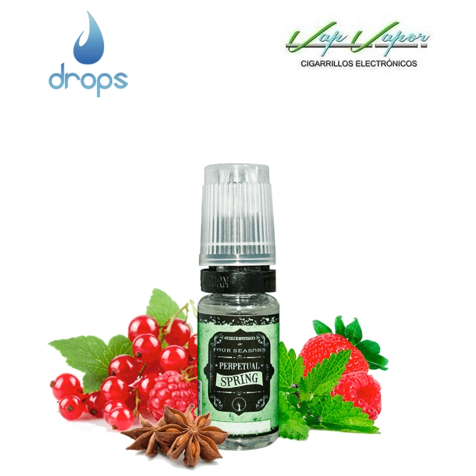 DROPS - Four Seasons Perpetual Spring 10ml red fruits, mint, menthol, anise (0mg/ 3mg/ 6mg/ 12mg/ 18mg)