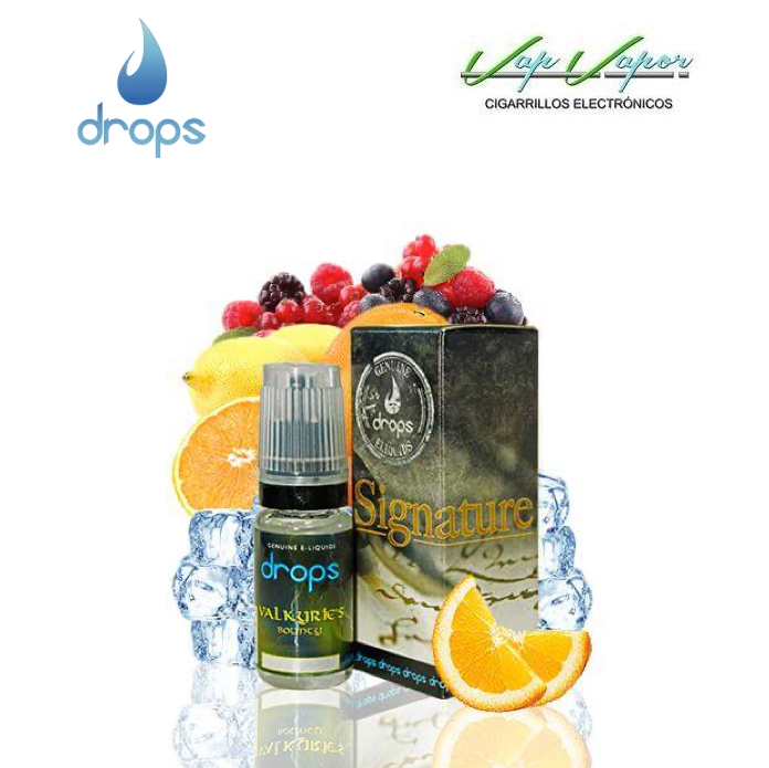 DROPS Valkyries Bounty 10ml Red Fruits, Citrus + Fresh (0mg/ 3mg/ 6mg/ 12mg/ 18mg)