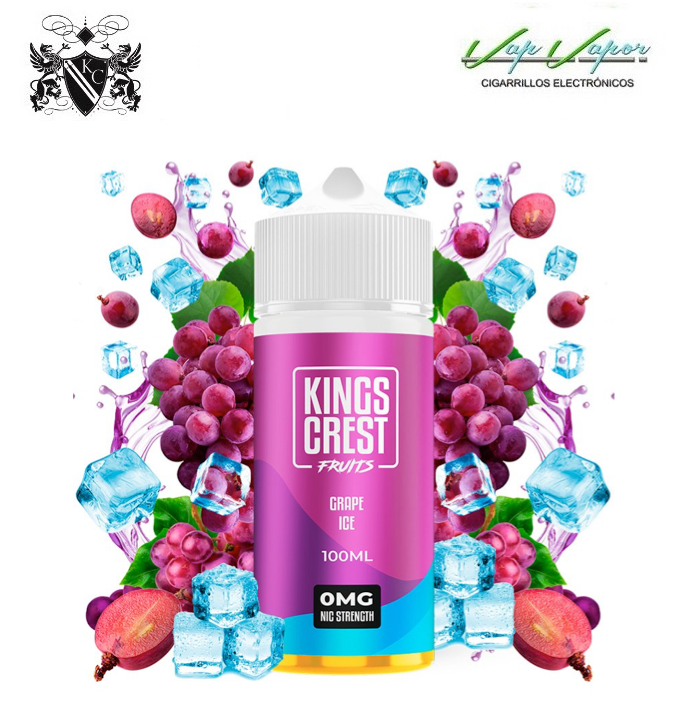 Grape Ice 100ml (0mg) Kings Crest 