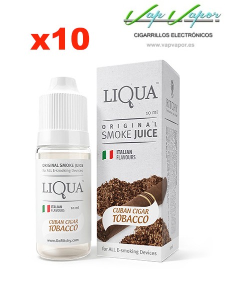 Pack 10 Liqua -Cuban Cigar Tobacco (Tabaco Cubano)