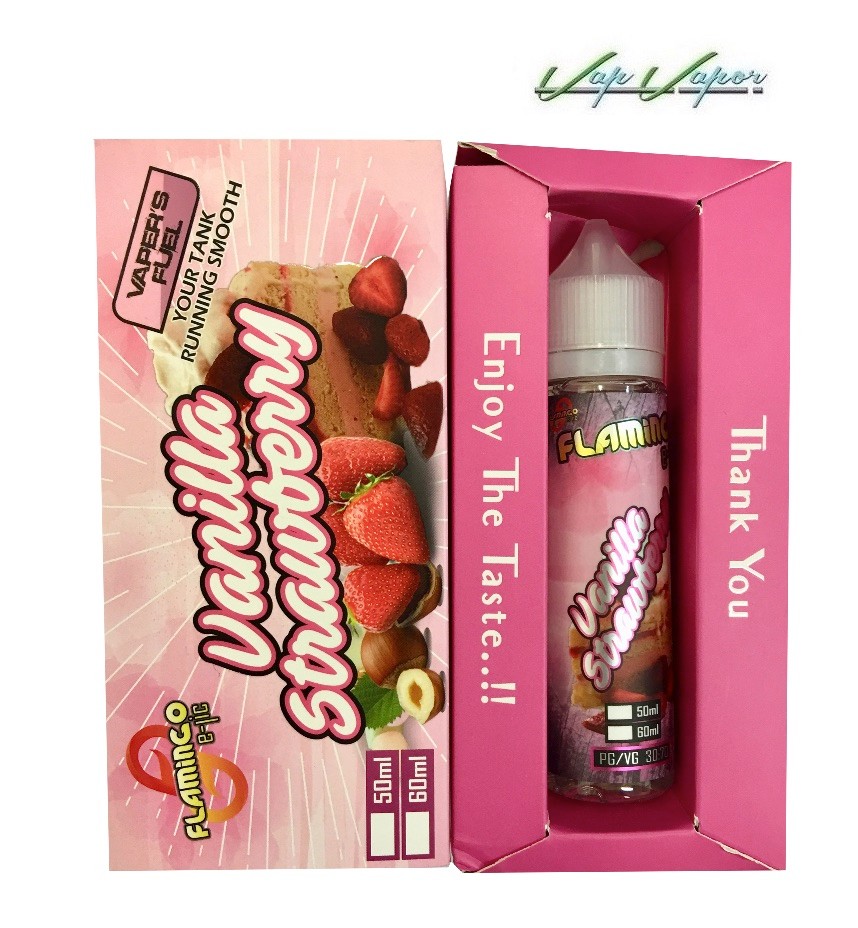 Vanilla Strawberry 50ml 0mg Flamingo
