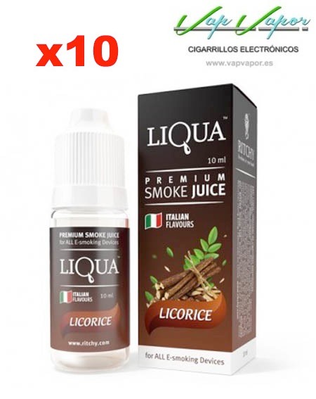 Pack 10 Liqua - Regaliz (Licorice)
