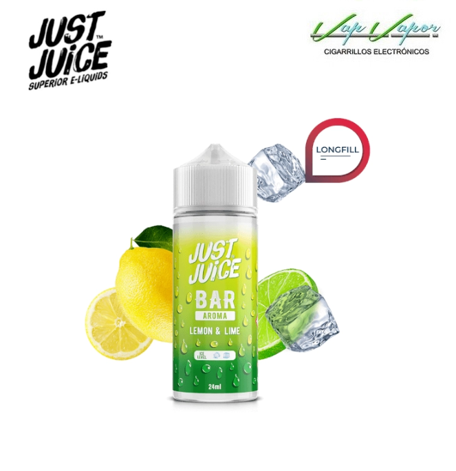 AROMA Lemon Lime 24ml Longfill (en botella de 120ml) Just Juice Bar