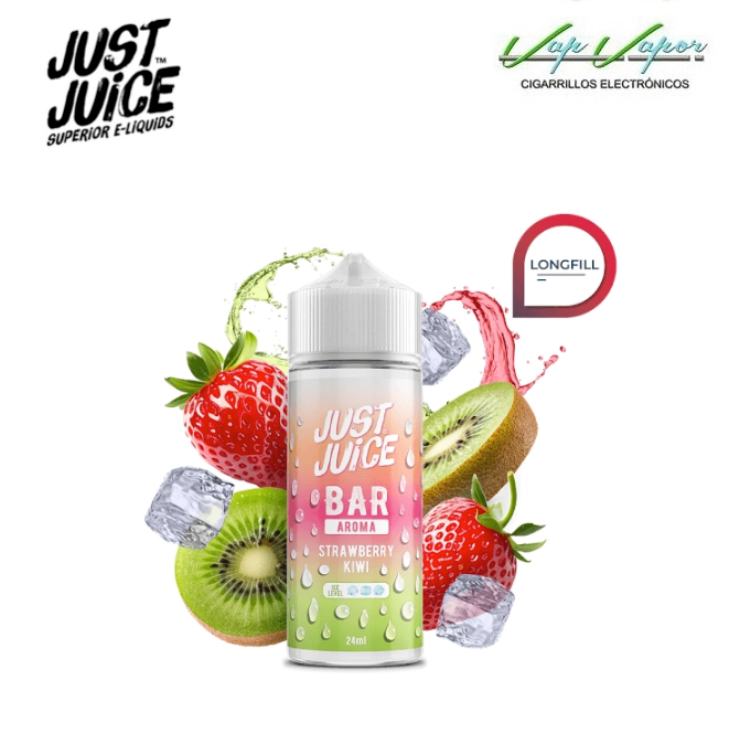 AROMA Strawberry Kiwi (Fresa Kiwi) 24ml Longfill (en botella de 120ml) Just Juice Bar
