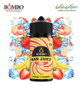 BANANA STRAWBERRY 100ml (0mg) Bar Juice by Bombo 