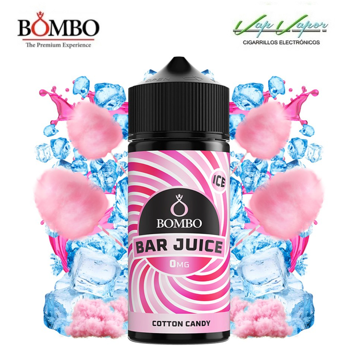 COTTON CANDY 100ml (0mg) Bar Juice by Bombo 