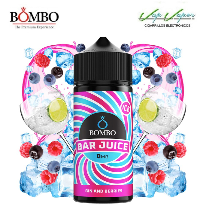 GIN AND BERRIES 100ml (0mg) Bar Juice by Bombo 