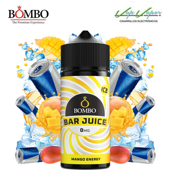 MANGO ENERGY 100ml (0mg) Bar Juice by Bombo (Mango, Energy Drink, Freshness)