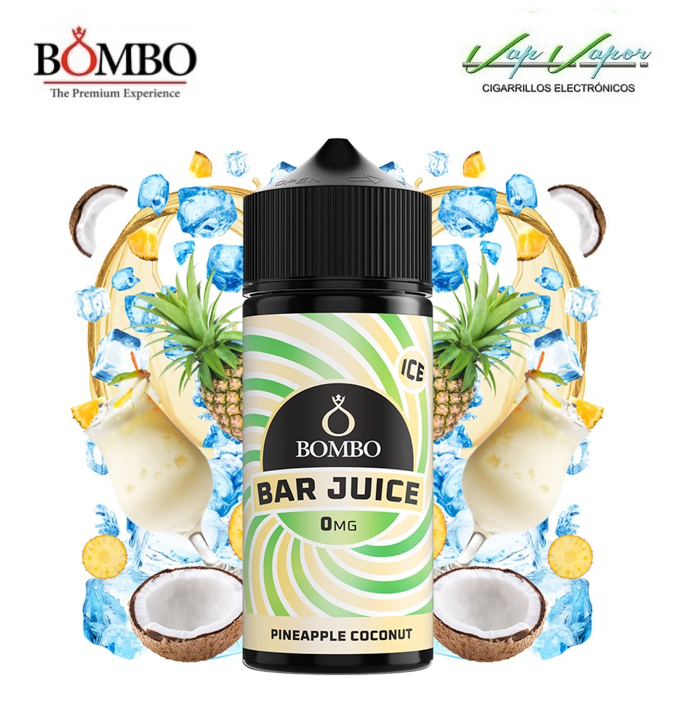 PINEAPPLE COCONUT 100ml (0mg) Bar Juice by Bombo 