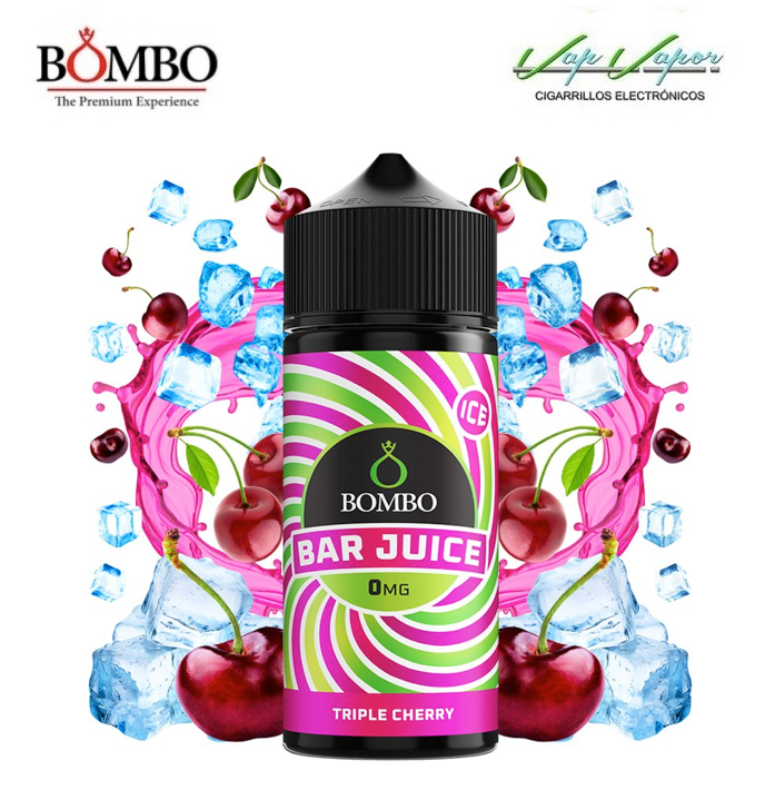 TRIPLE CHERRY 100ml (0mg) Bar Juice by Bombo 