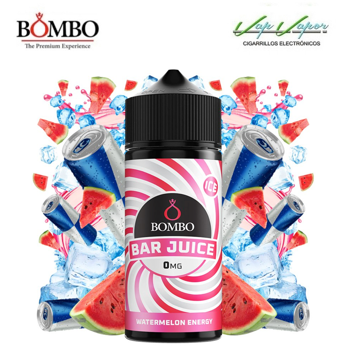 WATERMELON ENERGY 100ml (0mg) Bar Juice by Bombo 