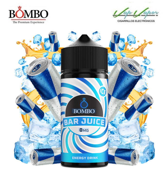 ENERGY DRINK ICE 100ml (0mg) Bar Juice by Bombo (Bebida Energética)