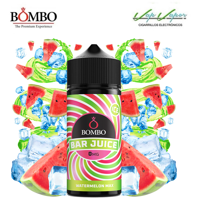 WATERMELON MAX ICE 100ml (0mg) Bar Juice by Bombo 