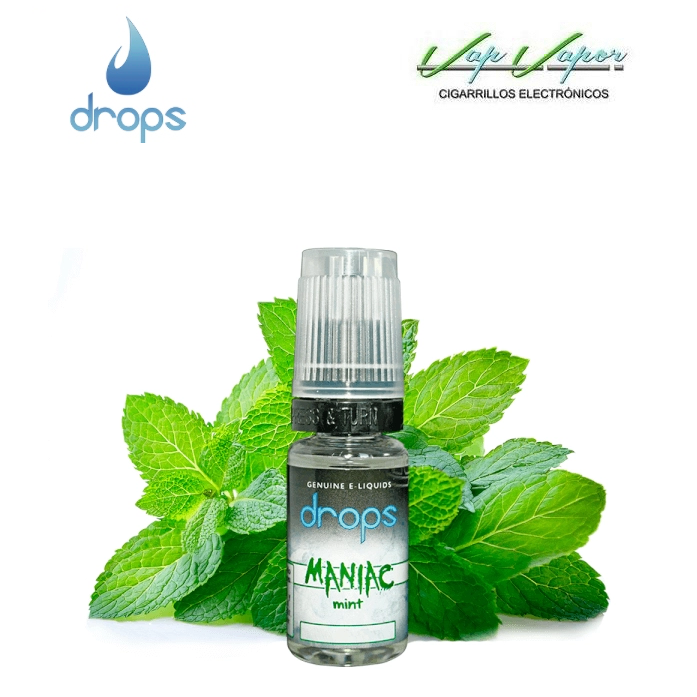 DROPS Maniac Mint (natural mint) 10ml (0mg/ 3mg/ 6mg/ 12mg/ 18mg)