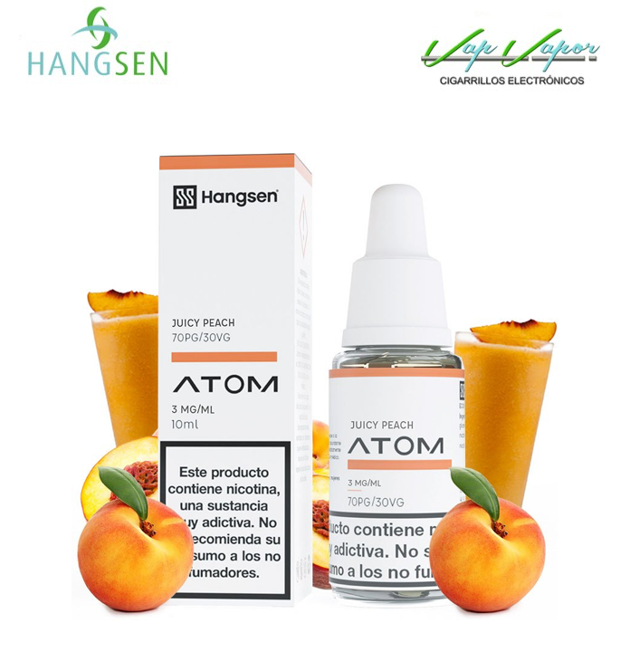 OFERTA!!! Hangsen Juicy Peach 10ml (0mg/3mg/ 6mg/ 12mg/ 18mg)