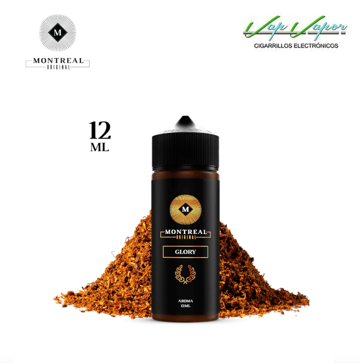 AROMA Montreal Original GLORY 12ml (longfill botella 120ml) Tabaco americano rico y envolvente