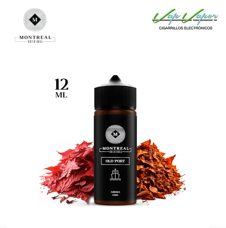 AROMA Montreal Original OLD PORT 12ml (longfill botella 120ml) Tabaco Virginia rico y con cuerpo