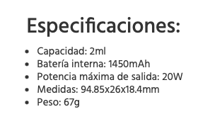 Luxe Q3 1450mah 30W Vaporesso - Ítem9