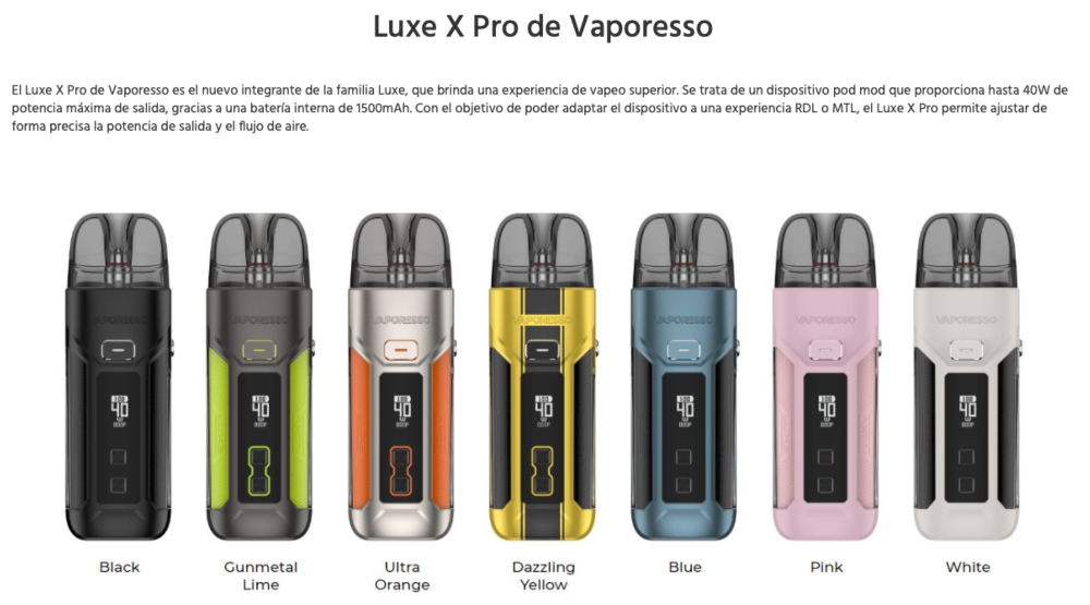 Pod LUXE X PRO 1500mah Vaporesso 40W - Ítem2