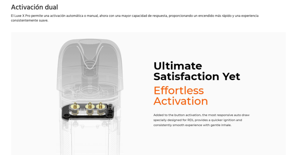 Pod LUXE X PRO 1500mah Vaporesso 40W - Ítem6