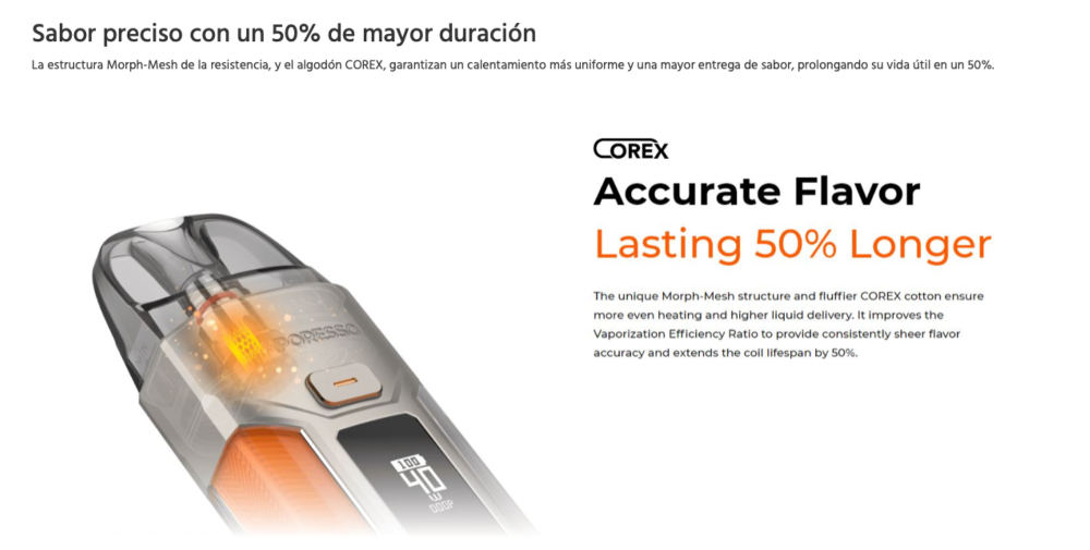 Pod LUXE X PRO 1500mah Vaporesso 40W - Ítem8