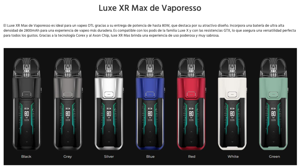 Pod LUXE XR MAX 2800mah Vaporesso 80W - Item2