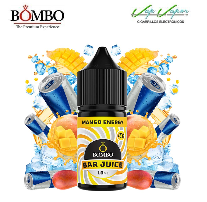 AROMA Mango Energy ICE 10ml minilongfill (en botella de 30ml) Bar Juice by Bombo