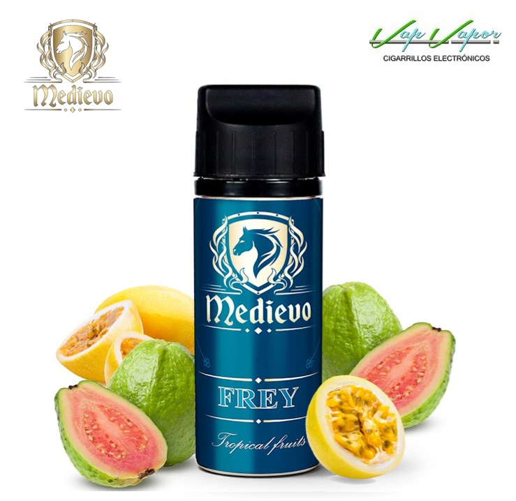 Frey 100ml (0mg) Medievo by Drops (70%VG/30%PG) Tropical Fruits (Guava, Passion Fruit)