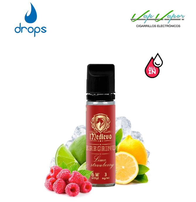 AROMA DROPS All in Medievo Peregrinus 10ml (para hacer 60ml) con nicotina de 3mg/10mg/20mg 