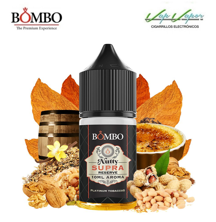 AROMA Nutty Supra Reserva 10ml minilongfill (en botella de 30ml) Platinum Tobaccos by Bombo