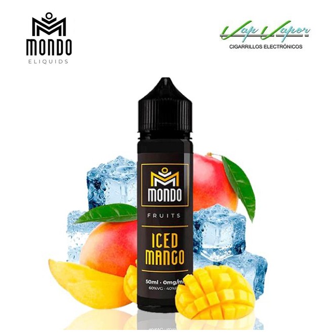 Mondo E-liquid Iced Mango 50ml (0mg) Mango natural, Grosella, Frescor