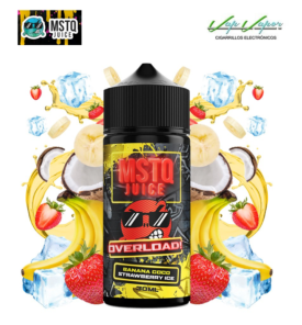 AROMA Banana Coco Strawberry ICE MSTQ Juice Overload 30ml (longfill) botella de 120ml 