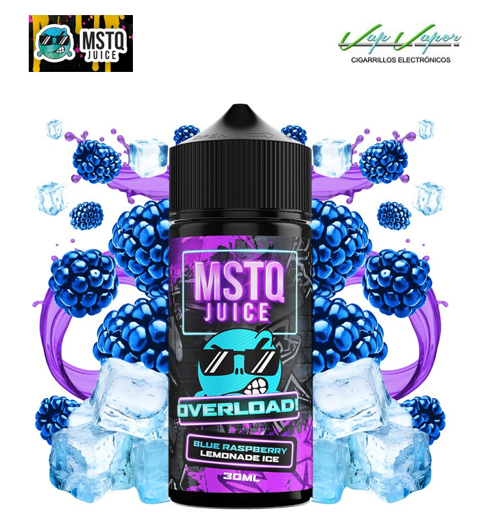 AROMA Blue Raspberry Lemonade ICE MSTQ Juice Overload 30ml (longfill) botella de 120ml 