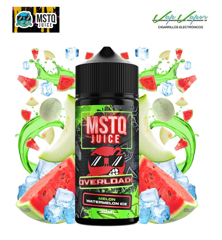 AROMA Melon Watermelon (melon, sandía) ICE MSTQ Juice Overload 30ml (longfill) botella de 120ml 