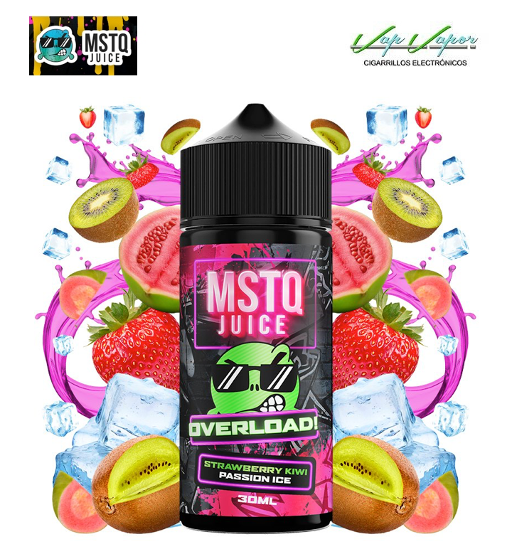 AROMA Strawberry Kiwi Passion ICE (fresa, kiwi) MSTQ Juice Overload 30ml (longfill) botella de 120ml 