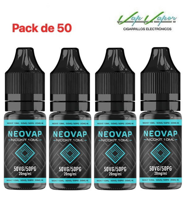 OFERTA!!! PACK DE 50 Nicokits NEOVAP 10ml 50%VG / 50%PG (20mg)