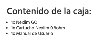 Nexlim GO 1800mah Oxva 2ml 40W - Ítem11
