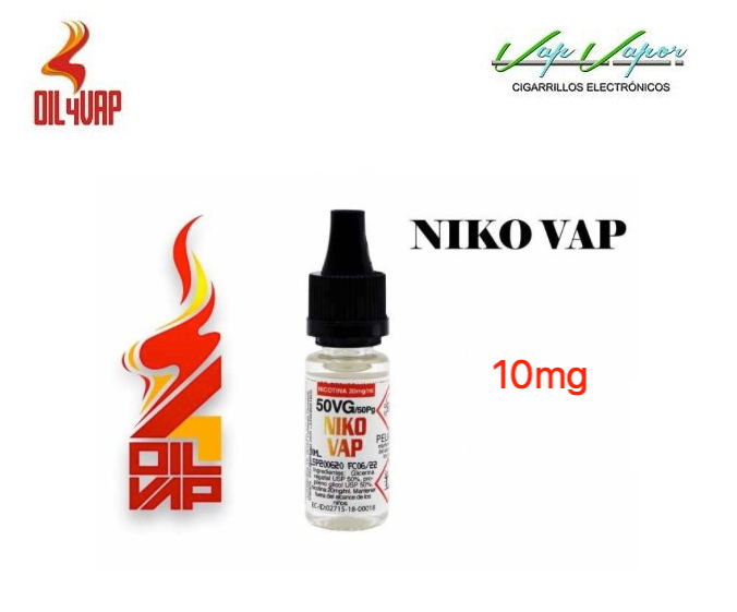 PROMOTION !!! Nicokit Niko-Vap 10ml (10mg) 50PG/50VG Oil4Vap