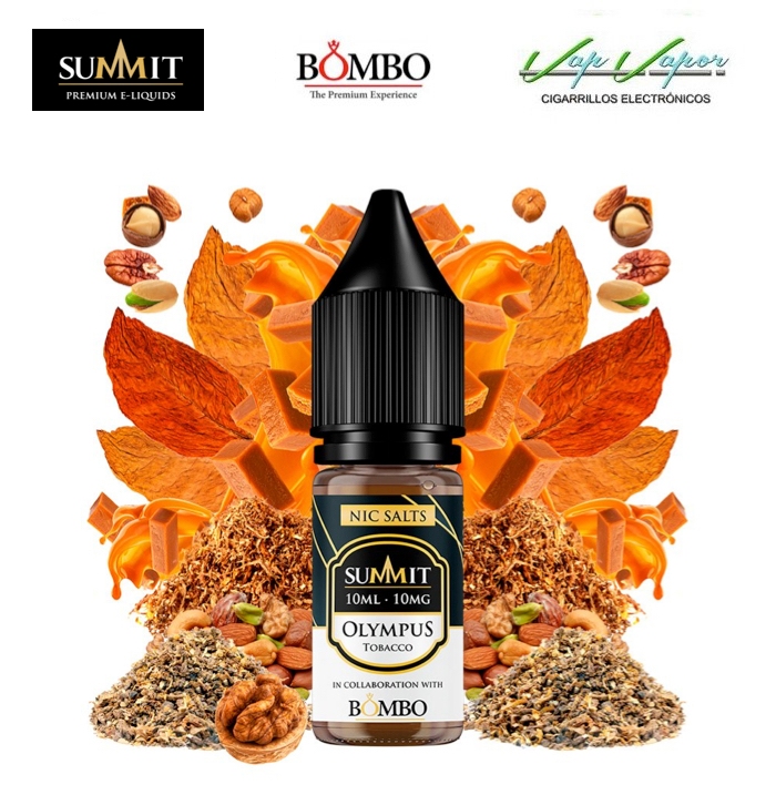 NIC SALTS OLYMPUS Summit y Bombo 10ml (10mg/20mg) Tobacco, nuts