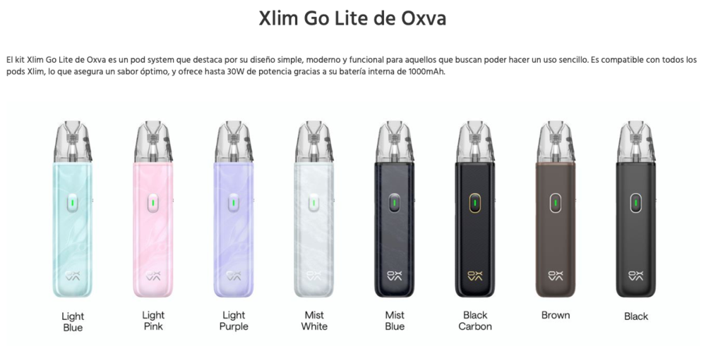 OFERTA!!! Xlim GO Lite 1000mah Oxva 30W 2ml - Ítem2