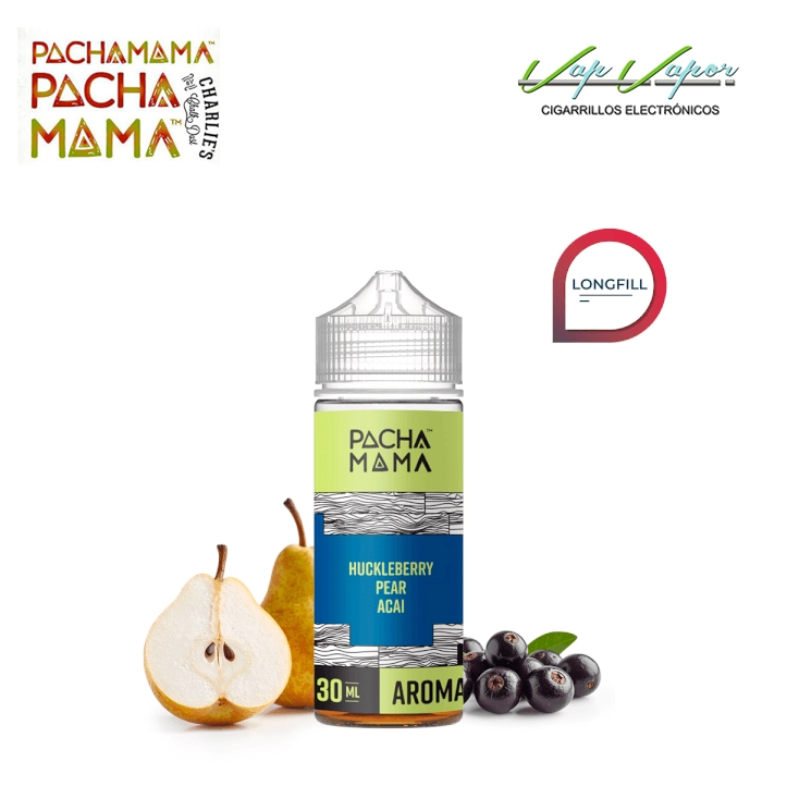 AROMA Huckleberry Pear Açaí 30ml Longfill (en botella de 120ml) Pachamama